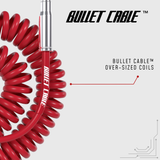 Bullet Cable 15′ Classic Red Coil Cable