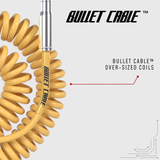 Bullet Cable 15′ Classic Gold Coil Cable