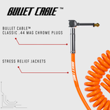 Bullet Cable 15′ Classic Orange Coil Cable