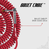 Bullet Cable 30′ Classic Red Coil Cable