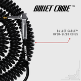 Bullet Cable 30′ Classic Black Coil Cable